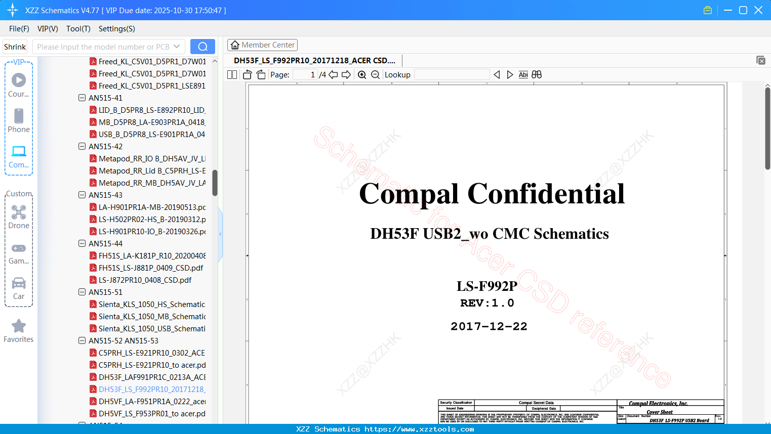 Laptop DH53F_LS_F992PR10_20171218_ACER CSD